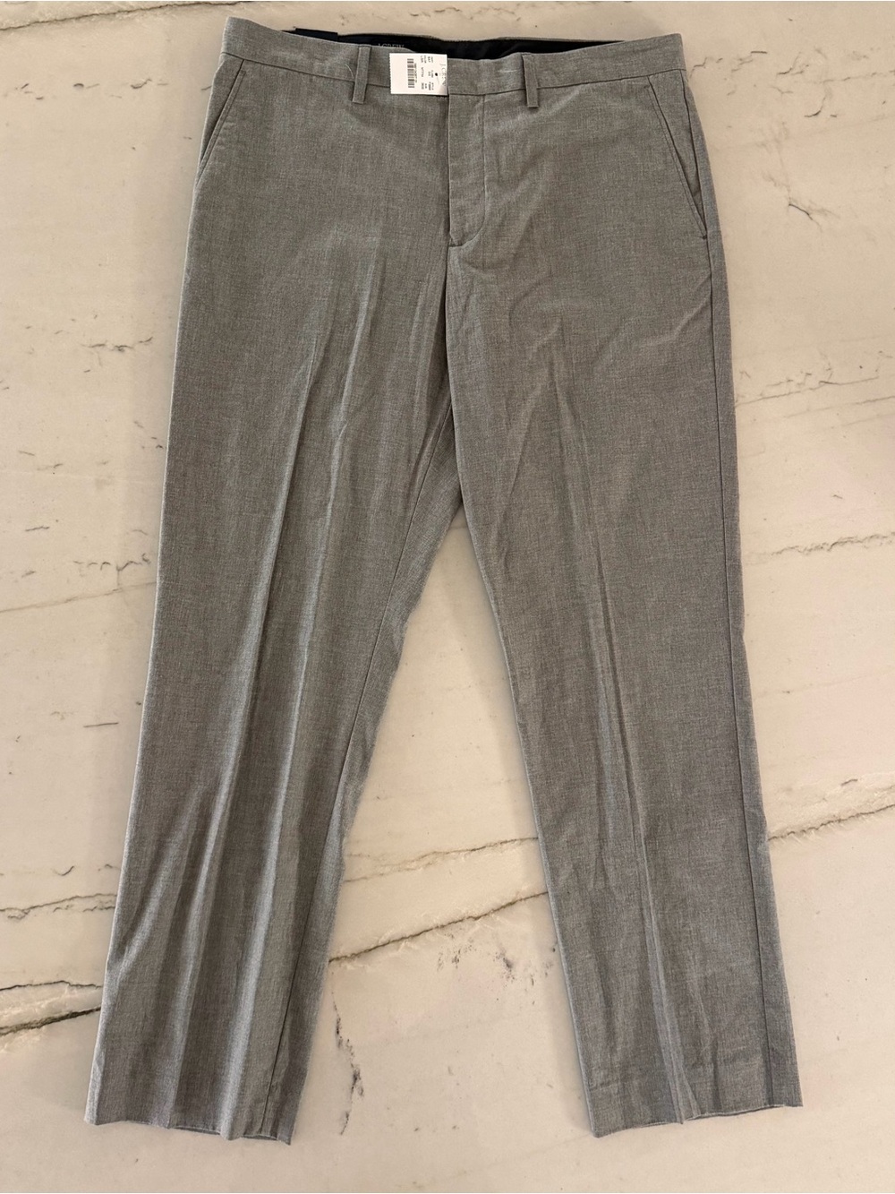 New J.Crew Men's 36X32 Bedford Tapered Fit NWT Gray